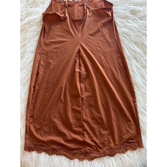 Skims Fits Everybody Lace Slip Dress Bronze Size 2X - Picture 9 of 10